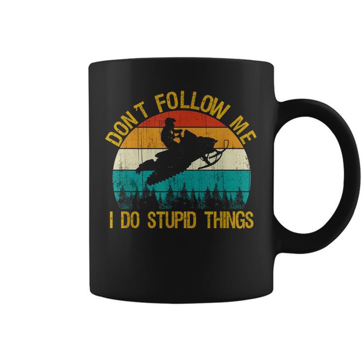 Dont Follow Me - Snowmobile Funny Saying Motor Sled Gifts  Coffee Mug