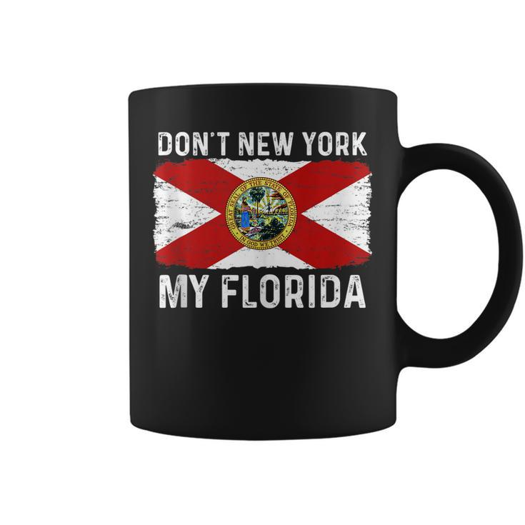Dont New York My Florida State Flag Vintage Style Funny  Coffee Mug
