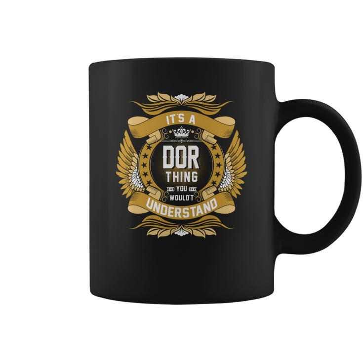 Dor Name Dor Family Name Crest  V2 Coffee Mug