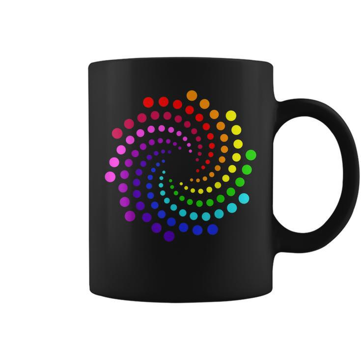 Dot Day Shirt Kids Rainbow Polka Dot Spiral Coffee Mug