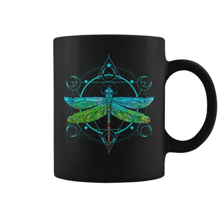 Dragon Fly Insect Nature Geometric Lover  Coffee Mug