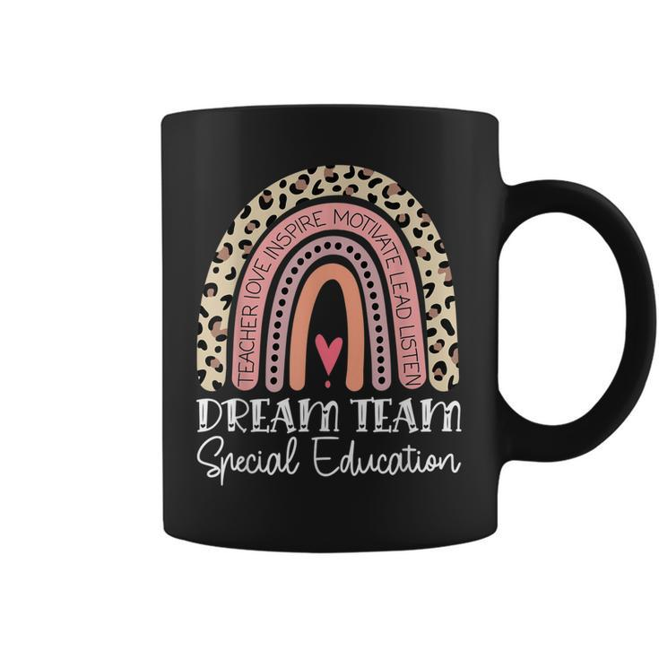 Dream Team Special Education Rainbow Leopard Love Sped Ecse Coffee Mug