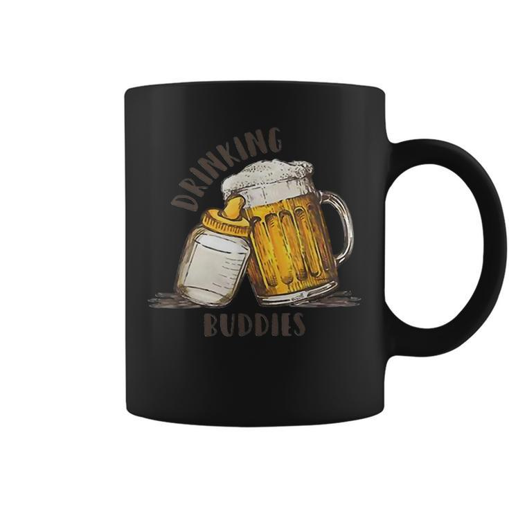 Drinking Buddies Dad And Baby Beer Matching Fist Father  Gift For Mens Coffee Mug