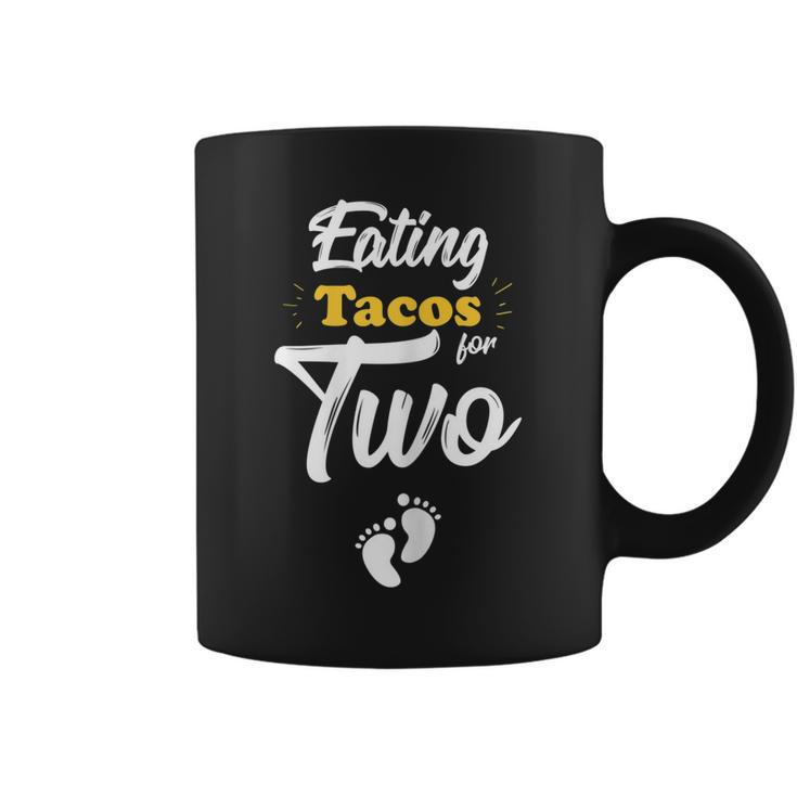 Due In May Pregnancy  Eating Tacos For Two  Gift For Womens Coffee Mug