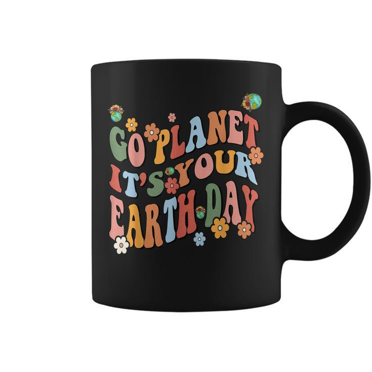 Earth Day 2023 Go Planet Its Your Earth Day Cute Groovy  Coffee Mug