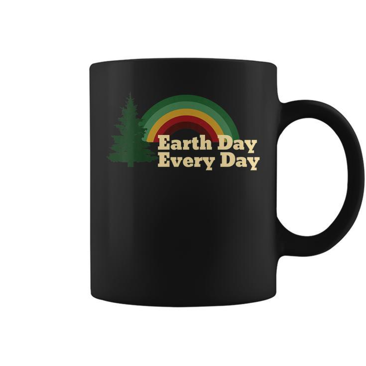 Earth Day Everyday Rainbow Pine Tree Shirt Coffee Mug