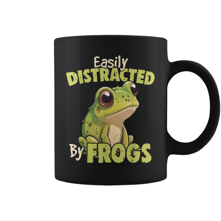 Easily Distracted By Frogs - Frog Lover  Coffee Mug