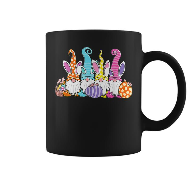 Easter Bunny Spring Gnome Easter Egg Hunting And Basket  Coffee Mug