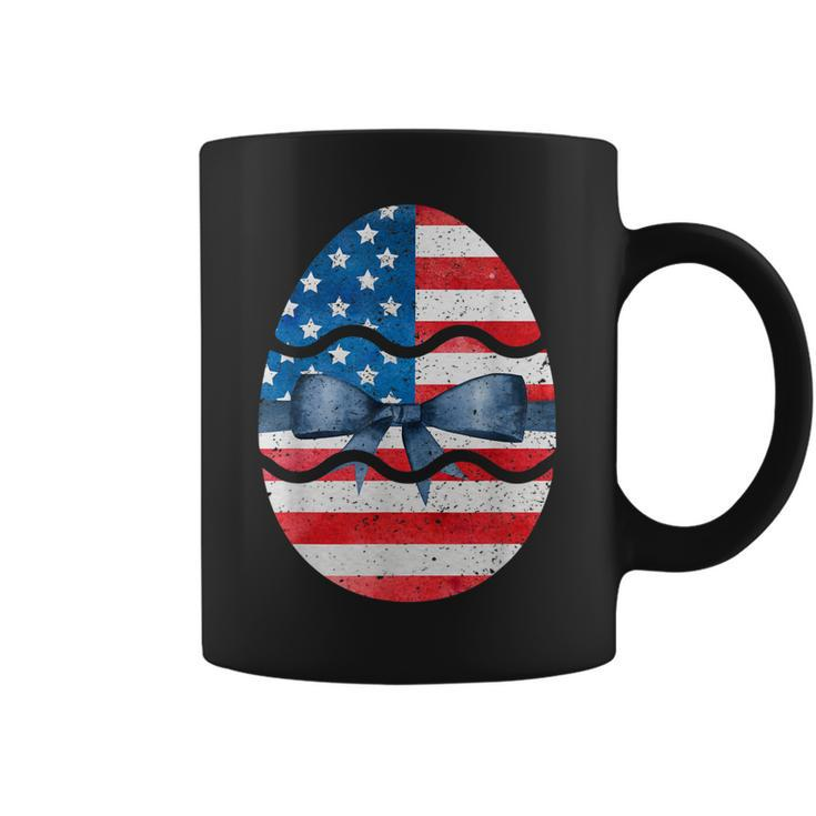 Easter Eggs Flag Of Usa Matching Design For Easter Lovers  Coffee Mug