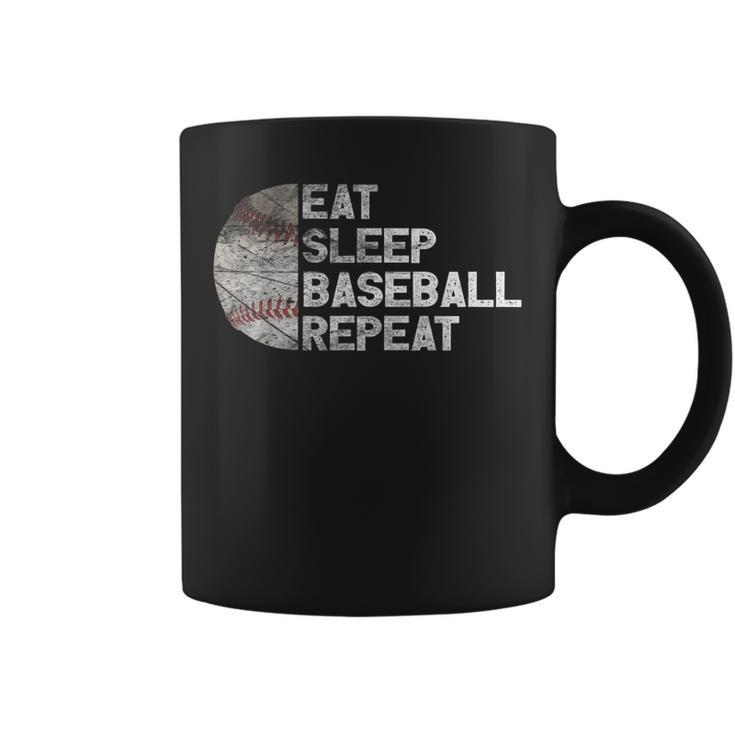 Eat Sleep Baseball Repeat Funny Baseball Fun  Coffee Mug