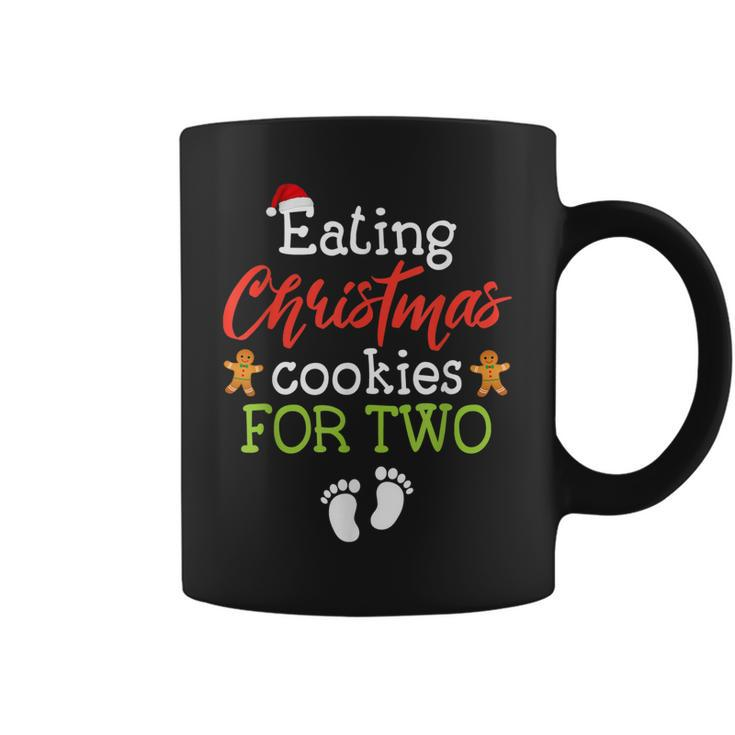 Eating Christmas Cookies For Two Christmas Pregnancy Women  Coffee Mug