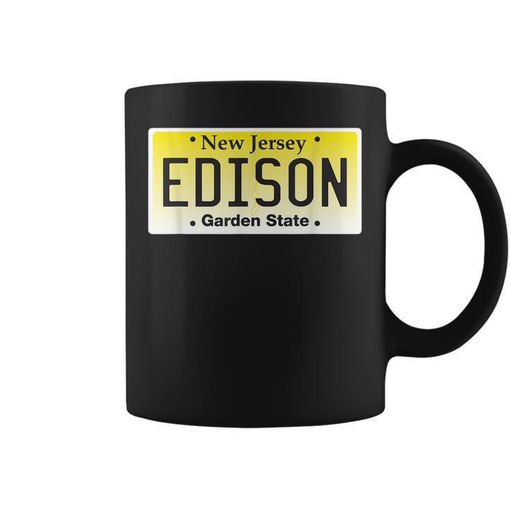 Edison New Jersey Nj License Plate Home Town Graphic  Coffee Mug