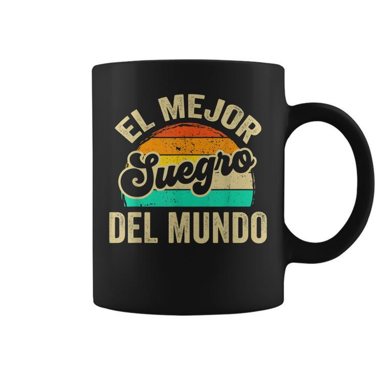 El Mejor Suegro Del Mundo Vintage Retro Dad Grandpa Father Coffee Mug