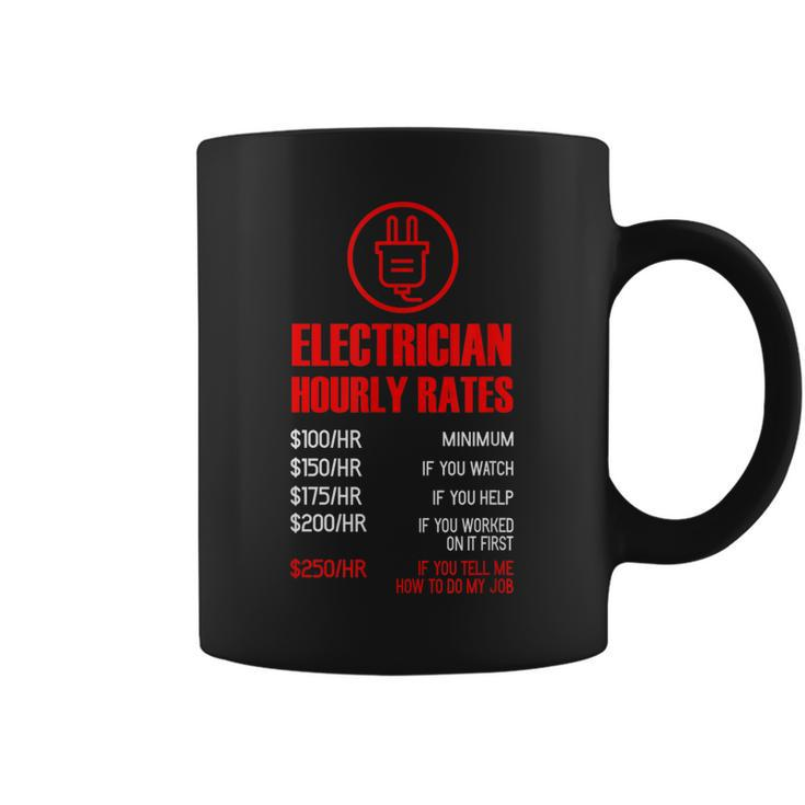 Electrician Hourly Rates  | Funny Mechanic  Idea Coffee Mug