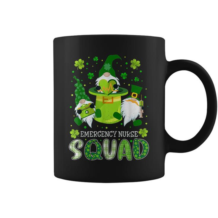 Emergency Nurse Squad Nursing St Patrick Day Gnomes Irish  Coffee Mug