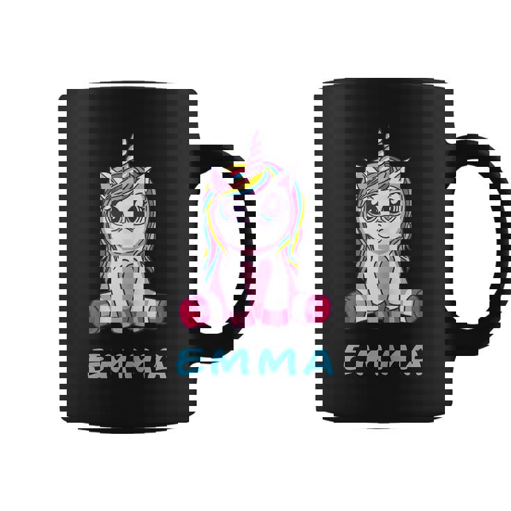 Emma Unicorn Baby Unicorn Baby Sitting Pink Rainbow Cute Coffee Mug