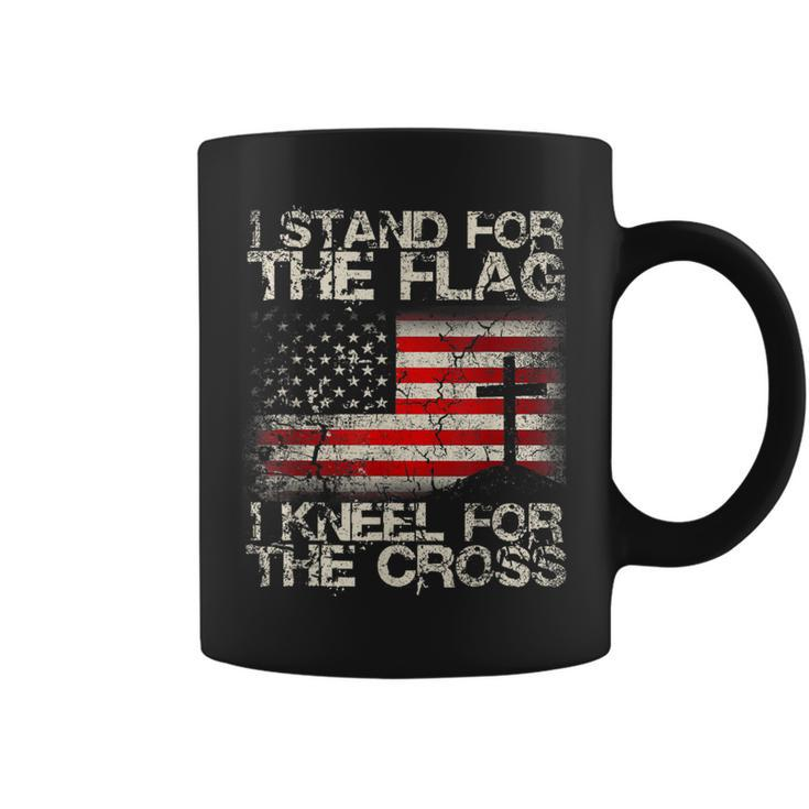 Epic I Stand For The Flag I Kneel For The Cross Military Coffee Mug