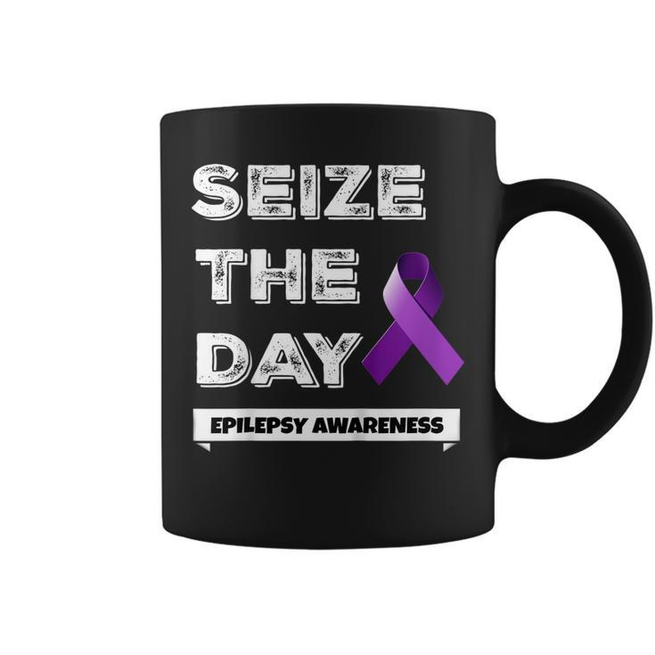 Epilepsy Awareness T Shirt Seize The Day November Purple Coffee Mug