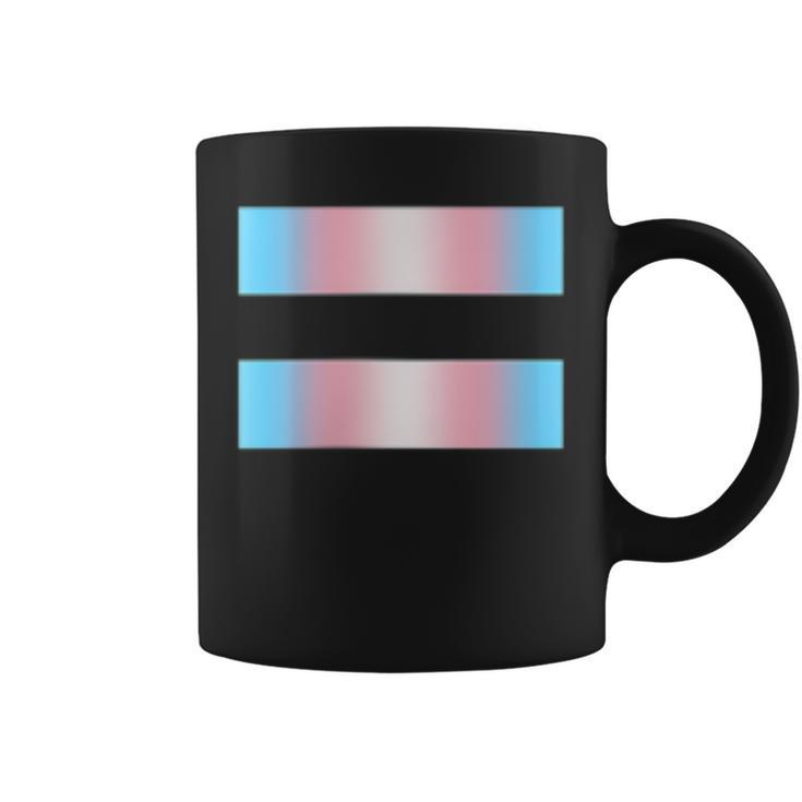 Equality Subtle Trans Pride Flag Transgender Rights Ally  Coffee Mug