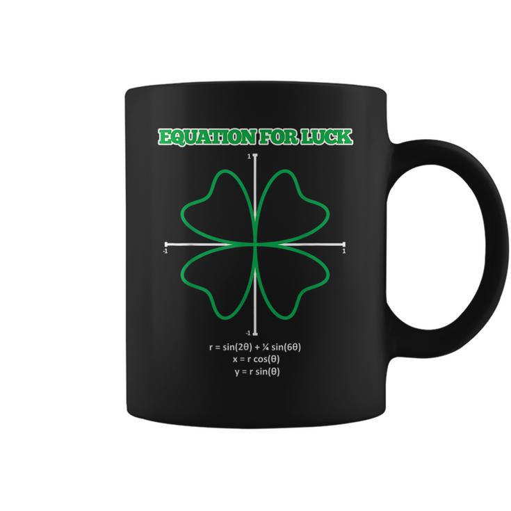 Equation For Luck Clover Irish Math Funny Teacher  Coffee Mug