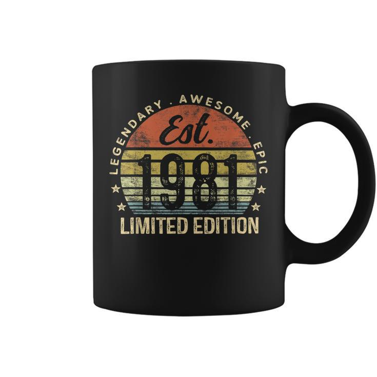 Est 1981 Limited Edition 42Nd Birthday Vintage 42 Year Old  Coffee Mug