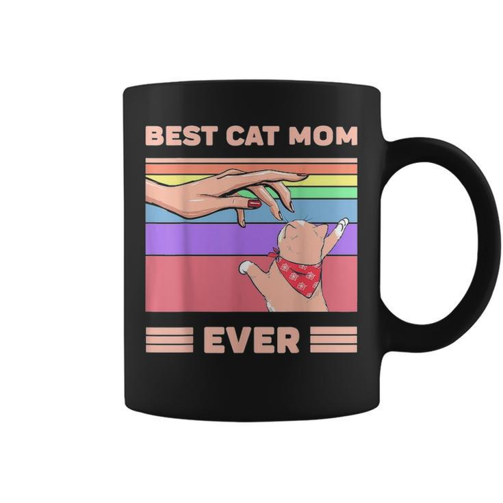 Ever Bump Fit Mothers Day Gift Women Vintage Best Cat Mom Coffee Mug
