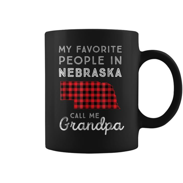 Family Matching T  Grandpa Gift Buffalo Plaid Nebraska Coffee Mug