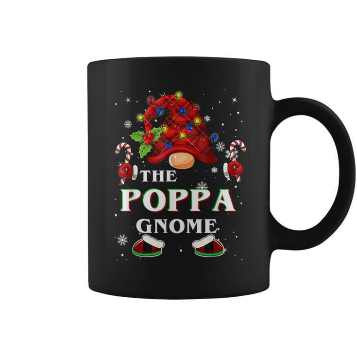 Family Xmas Pajama Poppa Gnome Buffalo Plaid Matching Coffee Mug