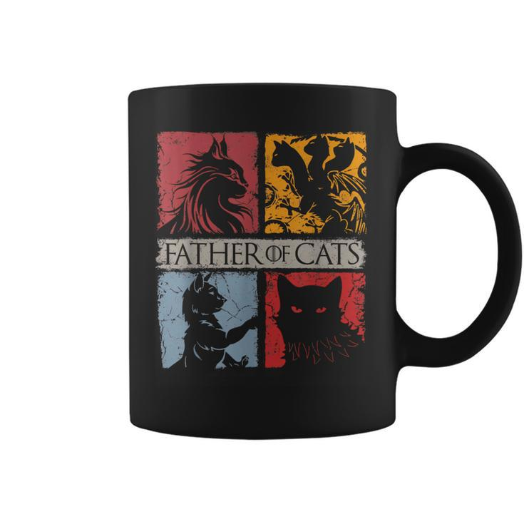 Father Of Cats Cat Dad Funny Cats Lover Father’S Day Gifts  Coffee Mug