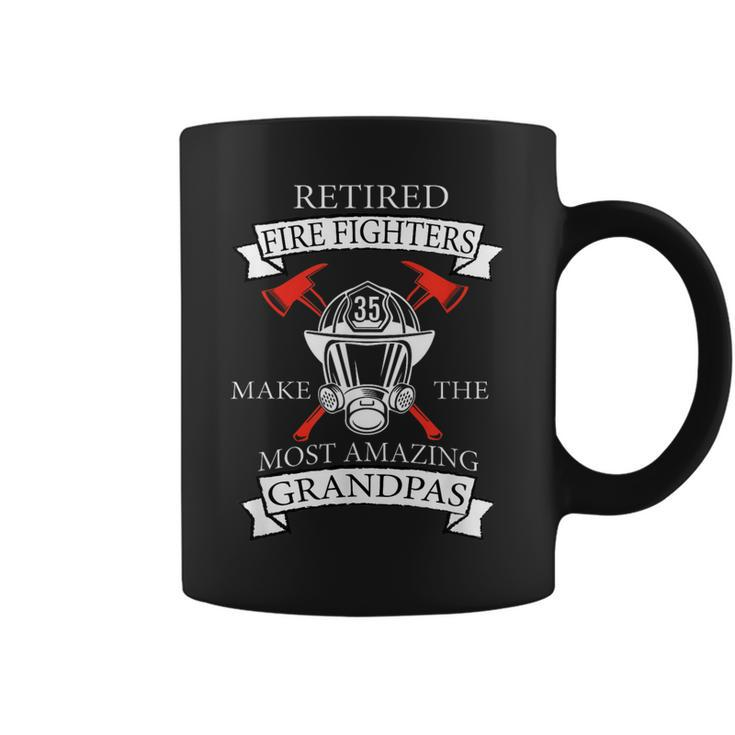 Fathers Day Fireman Grandpa Gift Retired Fire Fighters  Coffee Mug