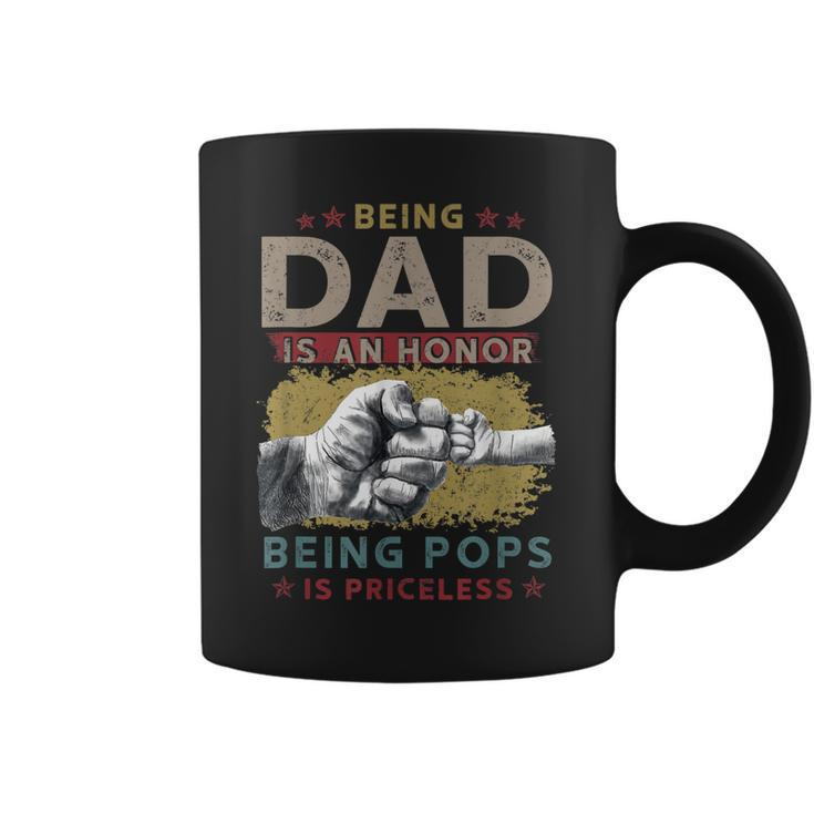 Fathers Day  For Dad An Honor Being Pops Is Priceless Coffee Mug