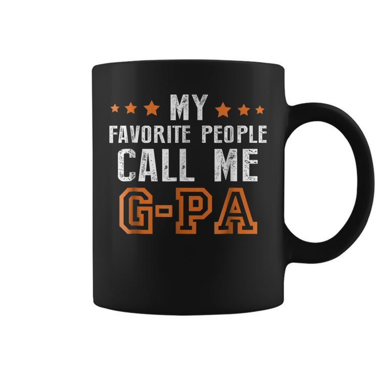 Fathers Day Gift Grandpa My Favorite People Call Me Gpa Coffee Mug