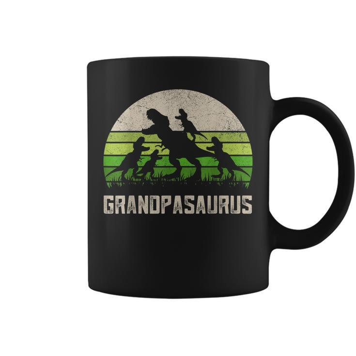 Fathers Day Grandpa  Grandpasaurus Dinosaur 4 Kids Trex Gift For Mens Coffee Mug
