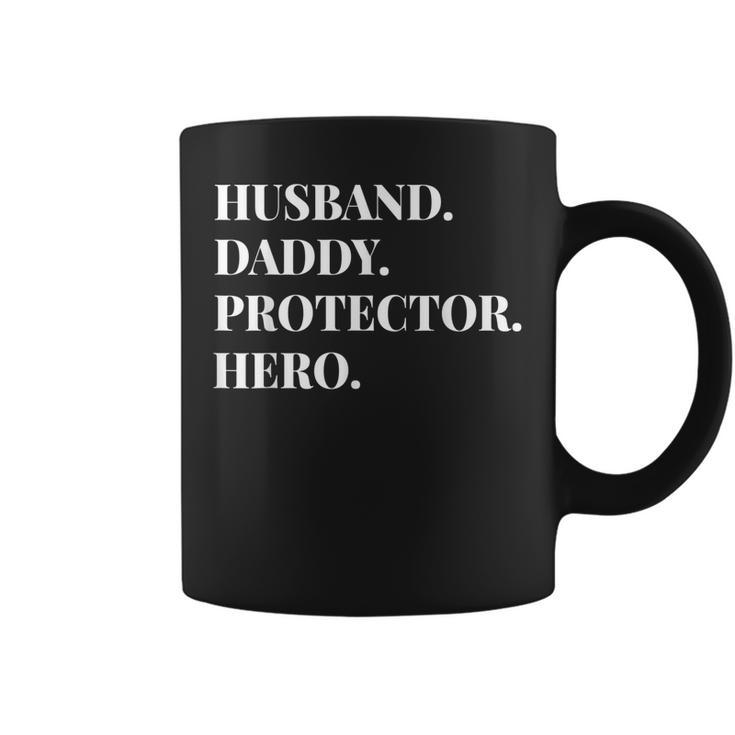 Fathers Day  Husband Daddy Protector Hero Dad Gift Coffee Mug
