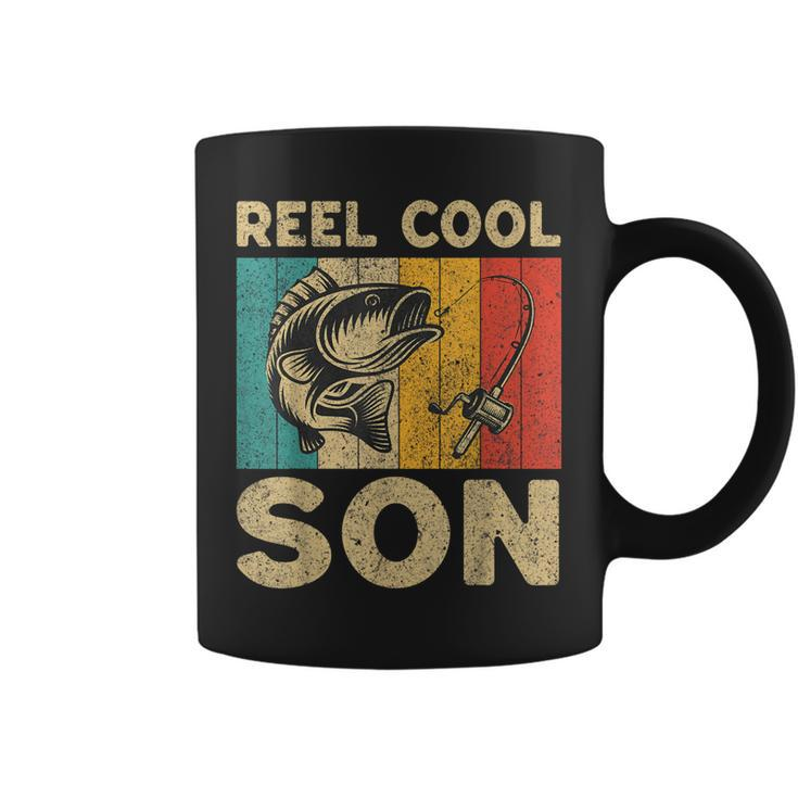 Fathers Day Present Funny Fishing Reel Cool Son  Coffee Mug