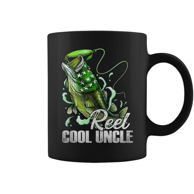Fathers Day  Reel Cool Uncle Fishing Dad Daddy Fathers  Coffee Mug