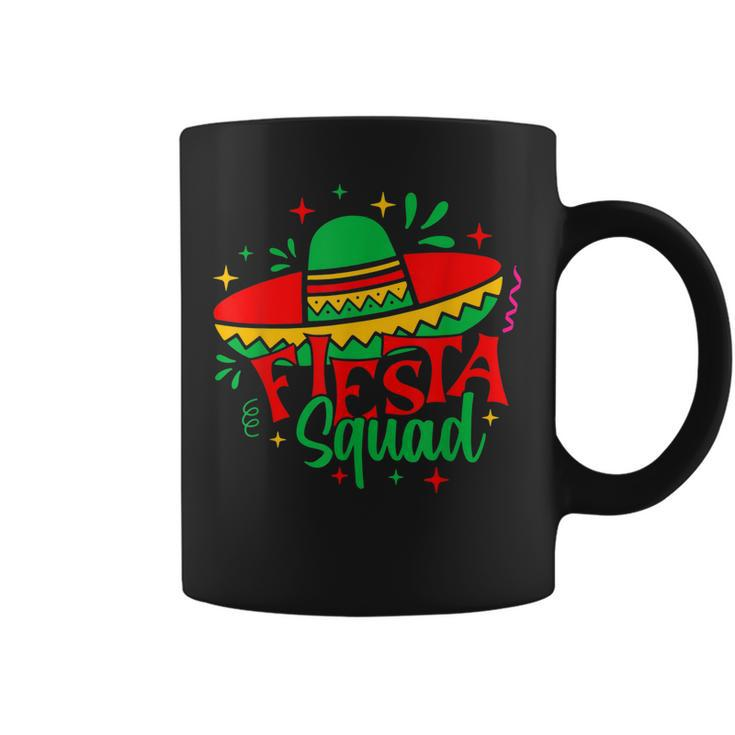Fiesta Squad Cinco De Mayo Mexican Hat Women Kids Funny Gift Coffee Mug
