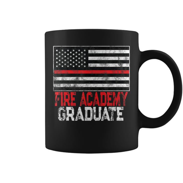 Fire Academy Graduate - Firefighter Us Red Line Flag Coffee Mug