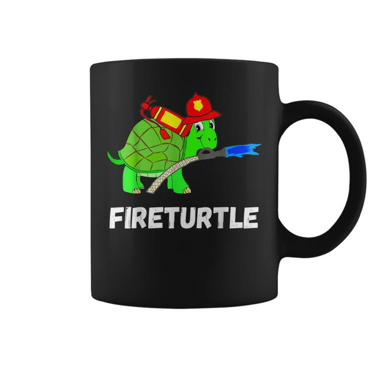 Fire Fighter Sea Turtle Tortoise Firefighter Fireman  Coffee Mug