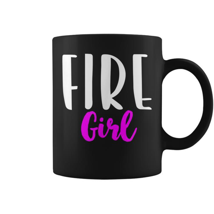 Fire Girl Firewoman Firefighter Women Funny Cute  Coffee Mug