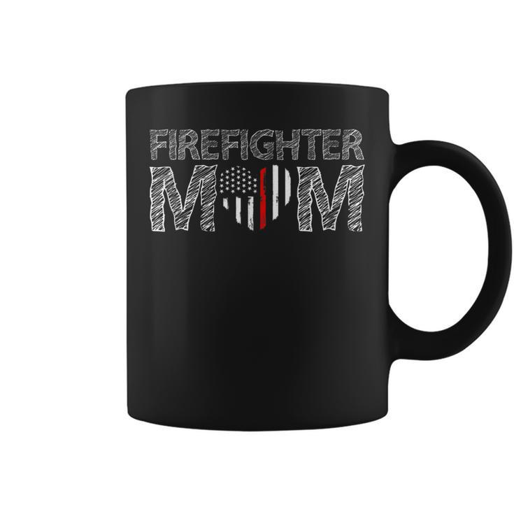Firefighter Female Fire Fighter Firefighting Mom Red Line  Coffee Mug