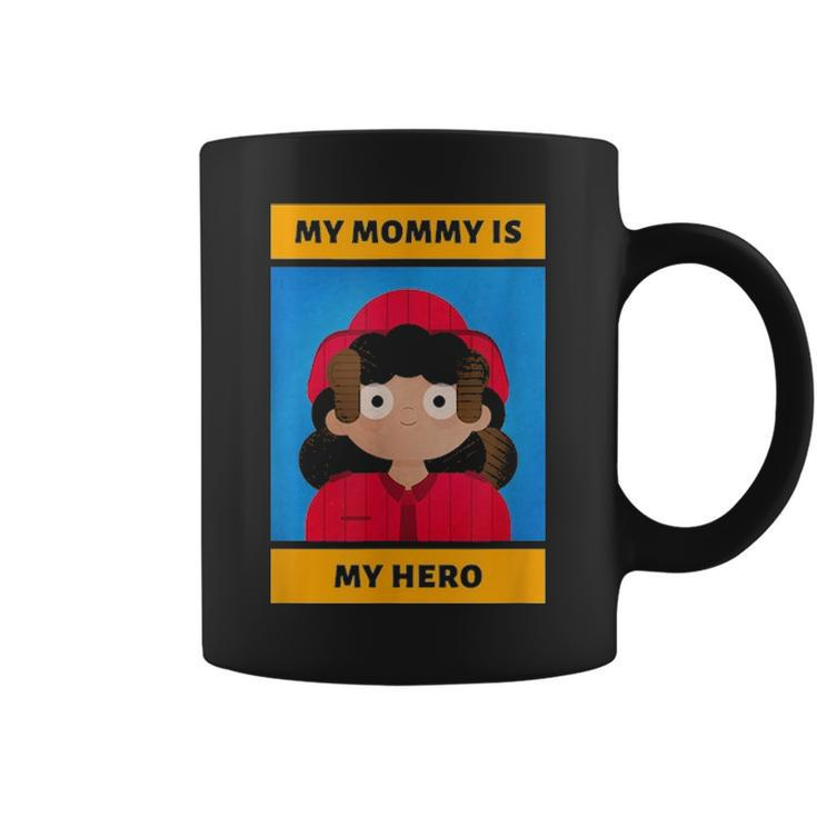 Firefighter Mom Daughter Son Kids Cute Mothers Day Coffee Mug