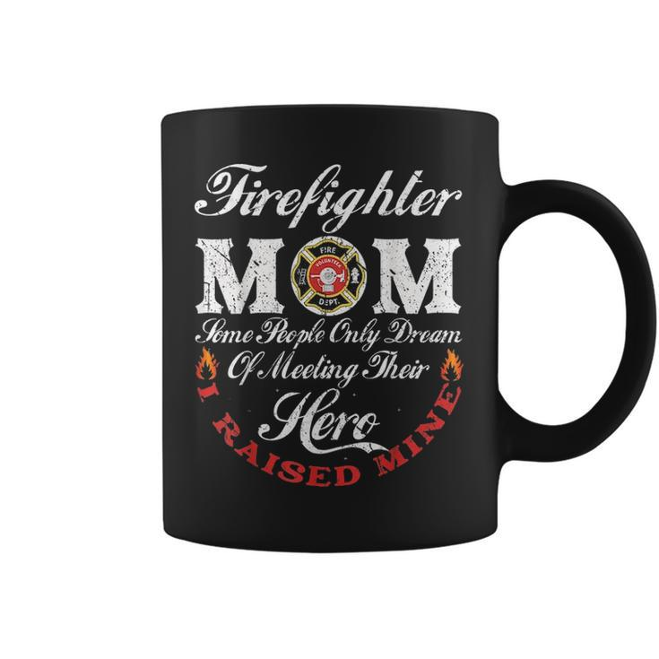 Firefighter Mom  Firemen Proud Moms Mothers Day V2 Coffee Mug