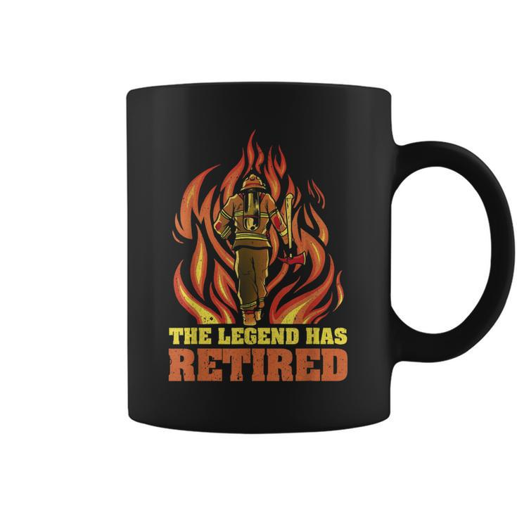 Fireman Retirement Plan The Legend Has Retired Firefighter Coffee Mug