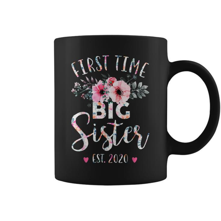 First Time Big Sister Est 2020 Mothers Day New Sister Coffee Mug