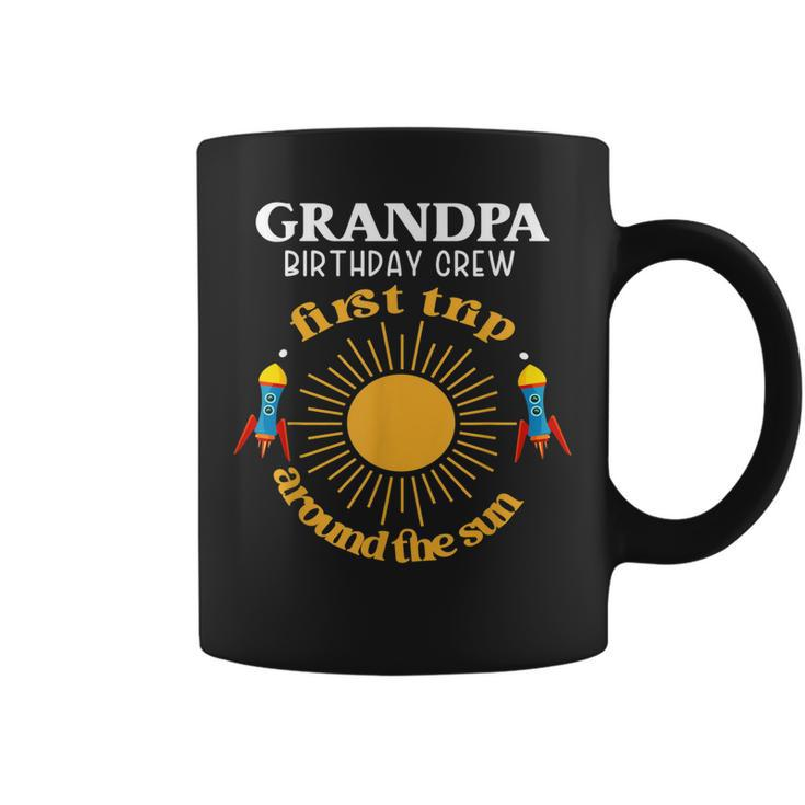 First Trip Around The Sun Grandpa Birthday Crew 1St Bday Coffee Mug