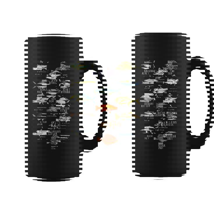 Fish Species Biology Types Of Saltwater Fish Fishing Coffee Mug