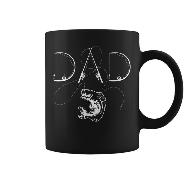 Fisherman Dad Fishing Enthusiast Fish Lover Daddy Father Gift For Mens Coffee Mug