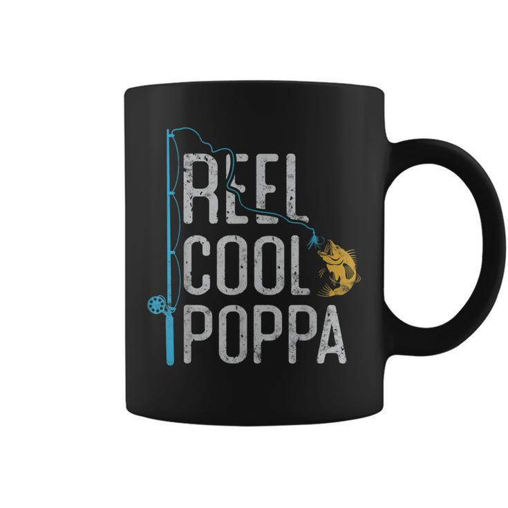 Fishing Reel Cool Poppa Father’S Day Gift Fisherman Poppa Coffee Mug