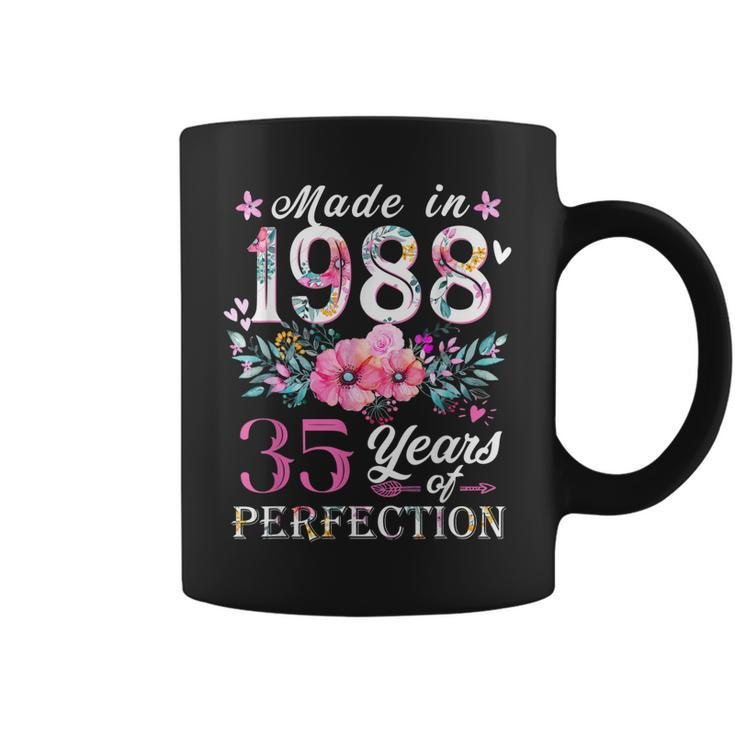 Floral 35Th Birthday Gift Ideas For Women Best Of 1988  Coffee Mug
